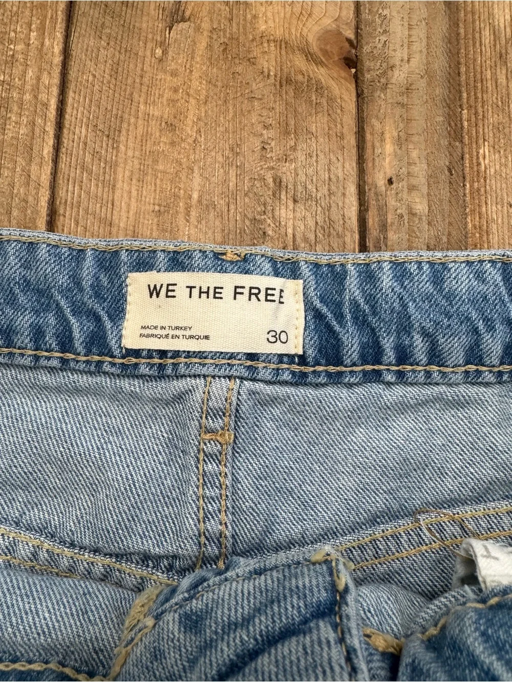 Wynne Denim Skirt Free People Light Indigo NWOT Size 30 $78